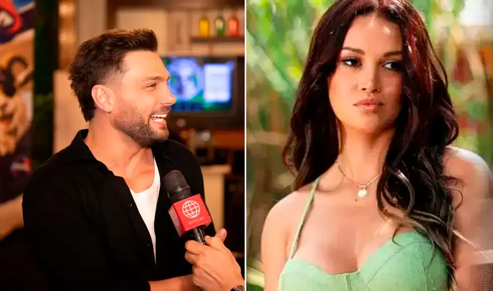 Nicola Porcella y Angie Arizaga protagonizaron una de las relaciones más mediáticas en 'Esto es guerra'. Foto: Composición LR/América /Instagram.