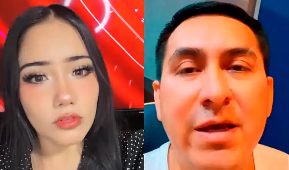 Edwin Guerrero, director musical de Corazón Serrano, mostró su interés en contratar a Paulina Villalobos, quien destaca imitando a Isabel Pantoja en 'Yo soy'. Fotos: TikTok
