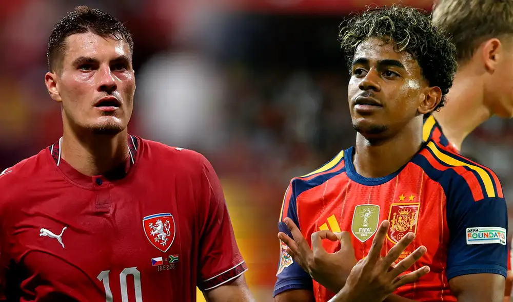 España y República Checa comparten el grupo C de la UEFA Nations League. Foto: composición LR/AFP España y República Checa comparten el grupo C de la UEFA Nations League. Foto: composición LR/AFP