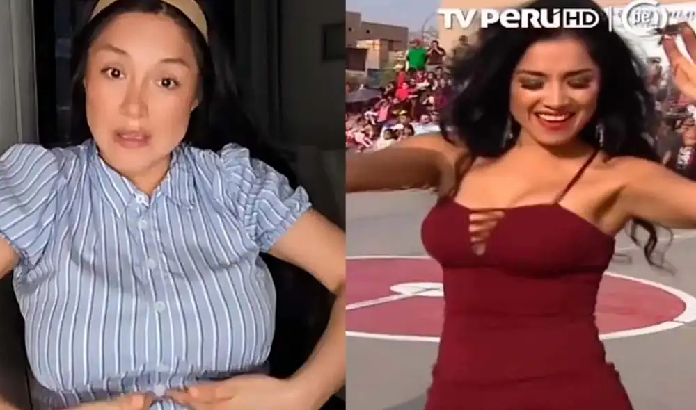 Katy Jara fue la conductora estrella en 'Domingos de fiesta'. Foto: Composición LR/Captura/TikTok
