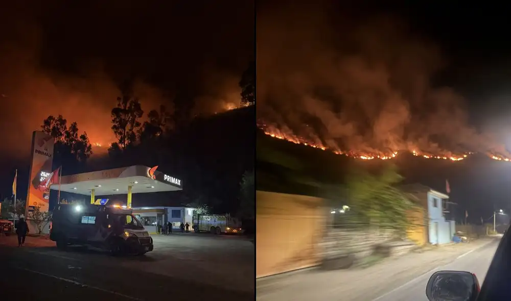 Incendio forestal en Yanahuara, Cusco, avanza hacia la ciudad y afecta a comunidades campesinas