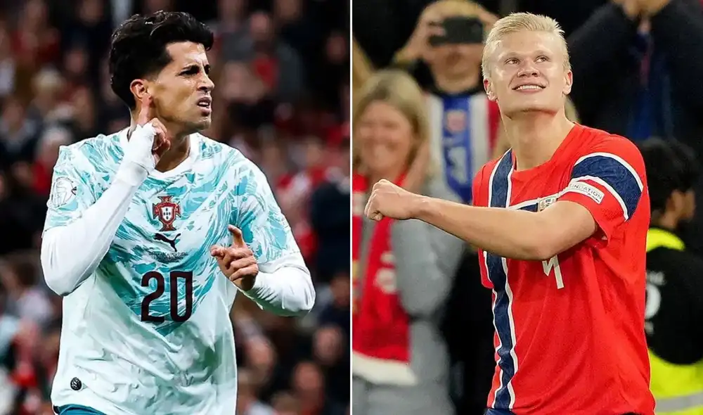 Portugal y Noruega se enfrentan por la UEFA Nations League. Foto: UEFA/composición LR Portugal y Noruega se enfrentan por la UEFA Nations League. Foto: UEFA/composición LR