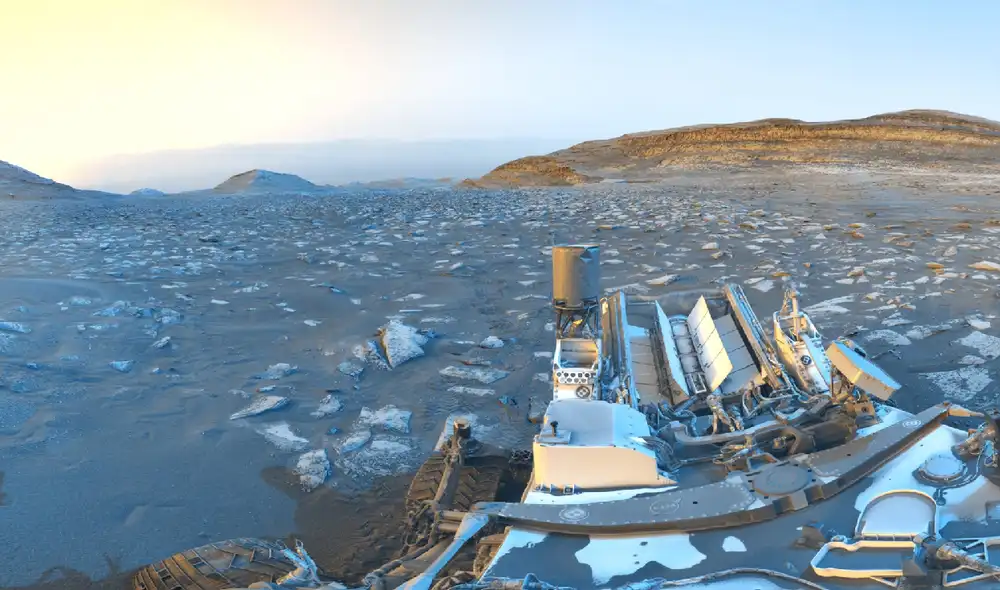 El Curiosity celebró sus 5.000 días marcianos enviando una panorámica de Marte. Foto: NASA/Curiosity