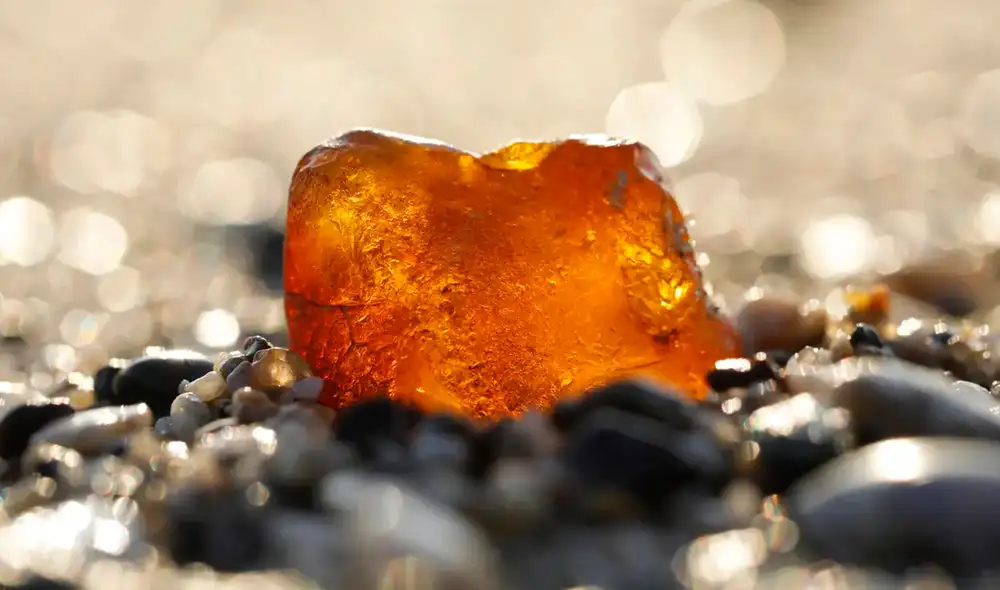 Durante años, una piedra de ambar de 3,5 kilogramos sirvió como tope de puerta. Foto: iStock Durante años, una piedra de ambar de 3,5 kilogramos sirvió como tope de puerta. Foto: iStock