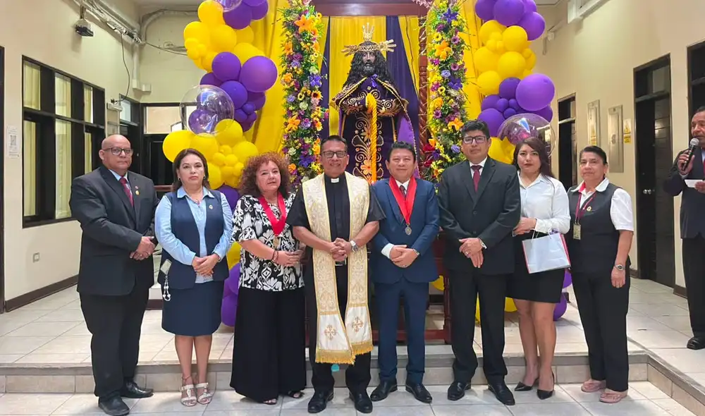 Módulo Penal de Sullana realizó bendición del anda del Señor Cautivo de Ayabaca. Foto: difusión.