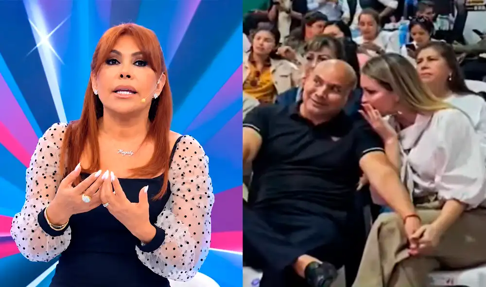 Magaly Medina considera que Sheyla Rojas no tiene ninguna posibilidad de regresar con 'Sir Wiston'. Composición LR. YouTube