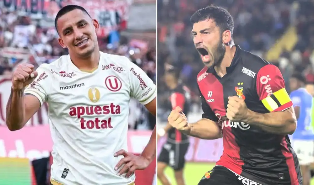 Universitario y Melgar se enfrentan en el estadio Monumental. Foto: Liga 1/composición LR