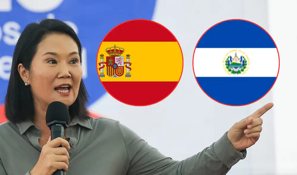 Cámara de Senadores autoriza que Keiko Fujimori viaje a El Salvador y España | Composición: LR. Cámara de Senadores autoriza que Keiko Fujimori viaje a El Salvador y España | Composición: LR.
