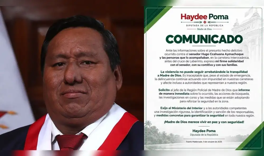 Hugo Ccahuana, senador de la República, víctima de la delincuencia. Hugo Ccahuana, senador de la República, víctima de la delincuencia.