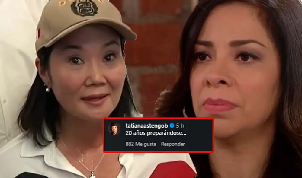 Tatiana Astengo volvió a criticar a Keiko Fujimori como presidenta de la República. Foto: Composición LR/Captura/YouTube/Instagram Tatiana Astengo volvió a criticar a Keiko Fujimori como presidenta de la República. Foto: Composición LR/Captura/YouTube/Instagram