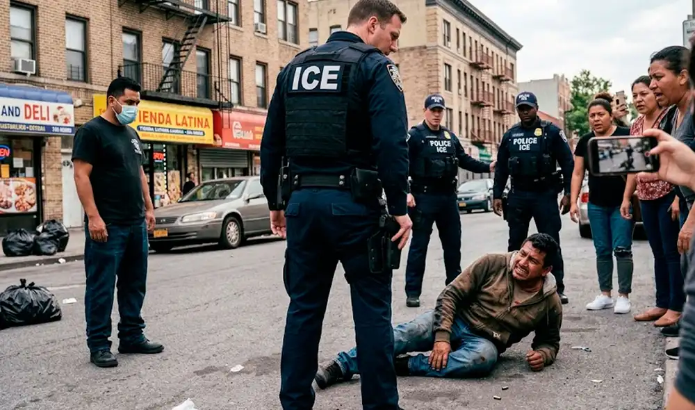 Agente del ICE disparó a un inmigrante en Nueva York durante una arresto. Agente del ICE disparó a un inmigrante en Nueva York durante una arresto.
