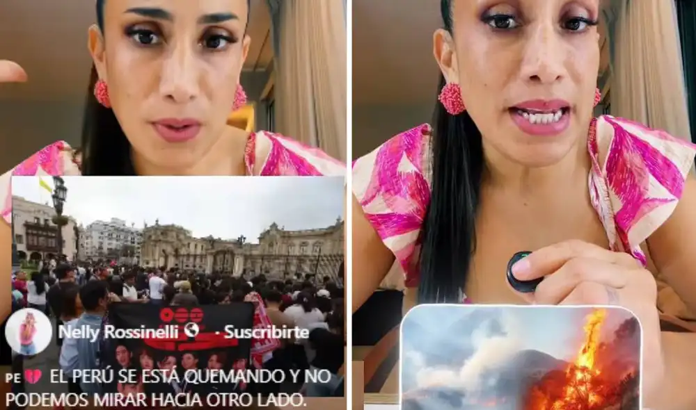 La creadora de contenido Nelly Rossinelli se pronunció en redes sociales sobre los incendios forestales.