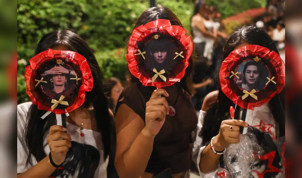 BTS en Lima. Foto: AFP. BTS en Lima. Foto: AFP.