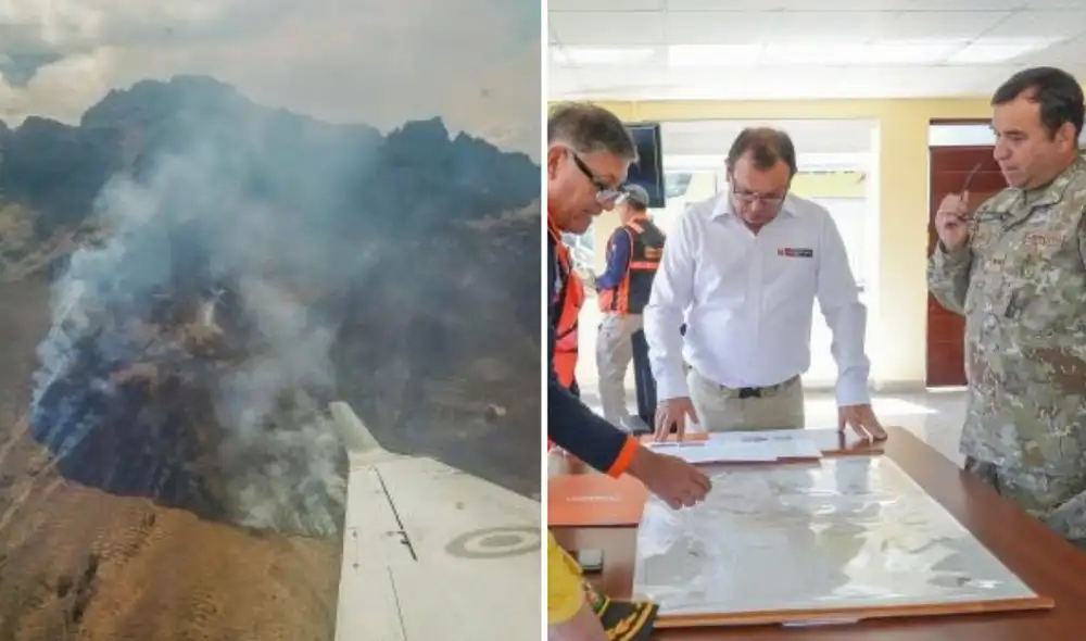 Mientras cuatro incendios siguen activos en la región, el ministro de Desarrollo Agrario y Riego, Marco Vinelli, coordina servicios y asistencia técnica en las zonas más afectadas. Mientras cuatro incendios siguen activos en la región, el ministro de Desarrollo Agrario y Riego, Marco Vinelli, coordina servicios y asistencia técnica en las zonas más afectadas.