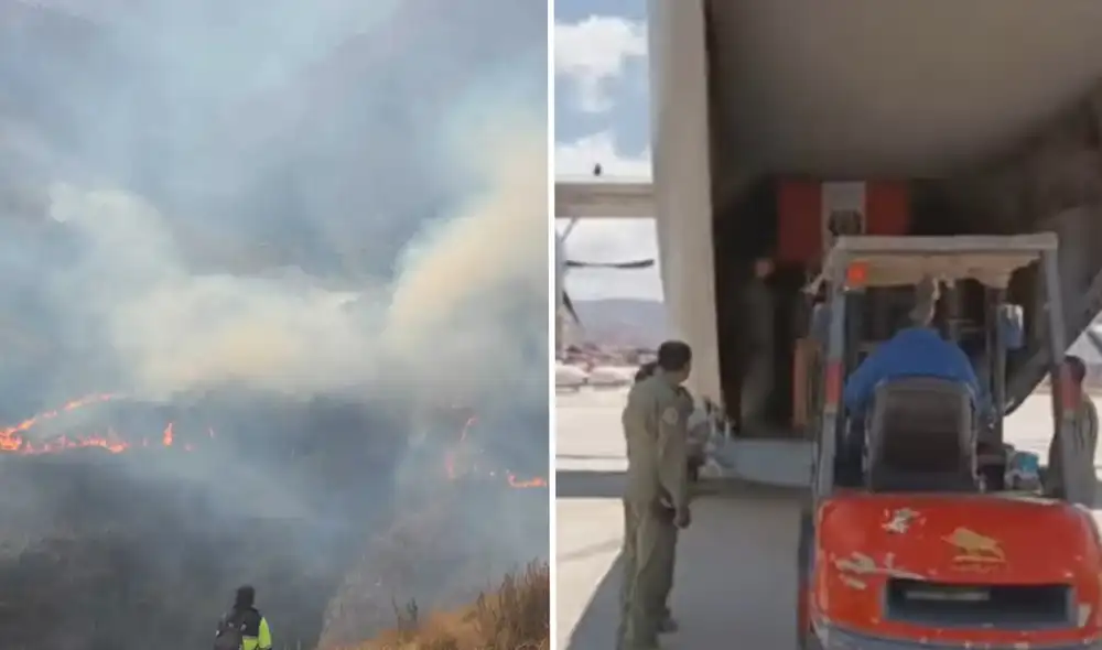 Ambas aeronaves realizan descargas de agua para apoyar a las brigadas terrestres en la extinción del fuego, con capacidades de carga de 1.000 y 600 litros, respectivamente.