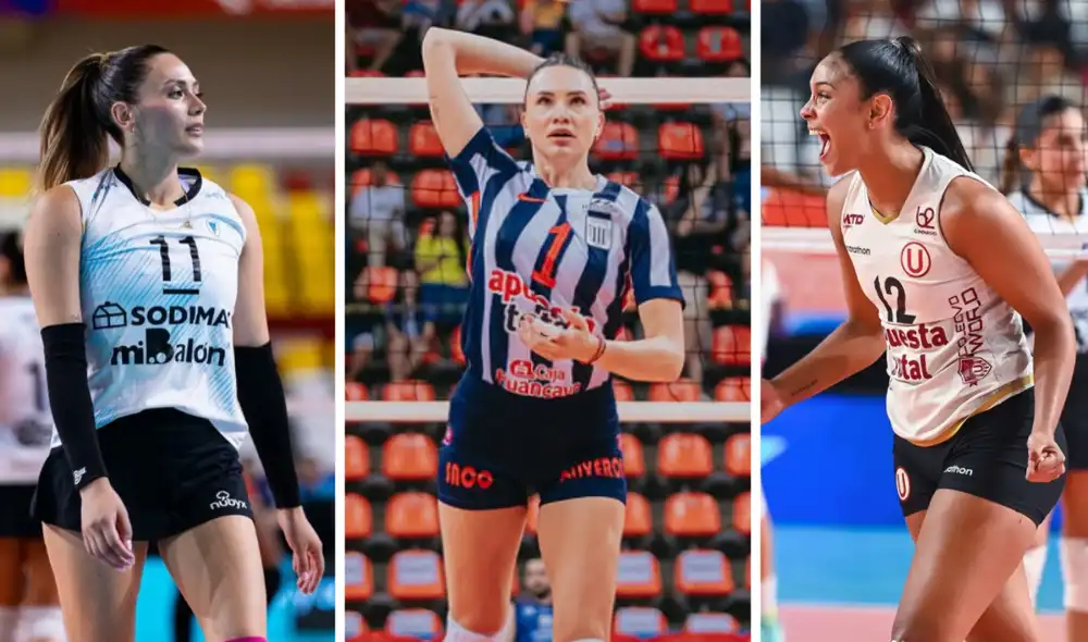 La Liga Peruana de Vóley se disputa en el Polideportivo Lucha Fuentes. Foto: composición LR/Instagram/Alianza Lima/Universitario