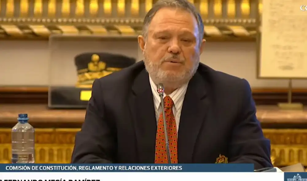 Carlos Mesía suspendió sesión de Comisión de Constitución | Foto: captura de pantalla. Carlos Mesía suspendió sesión de Comisión de Constitución | Foto: captura de pantalla.