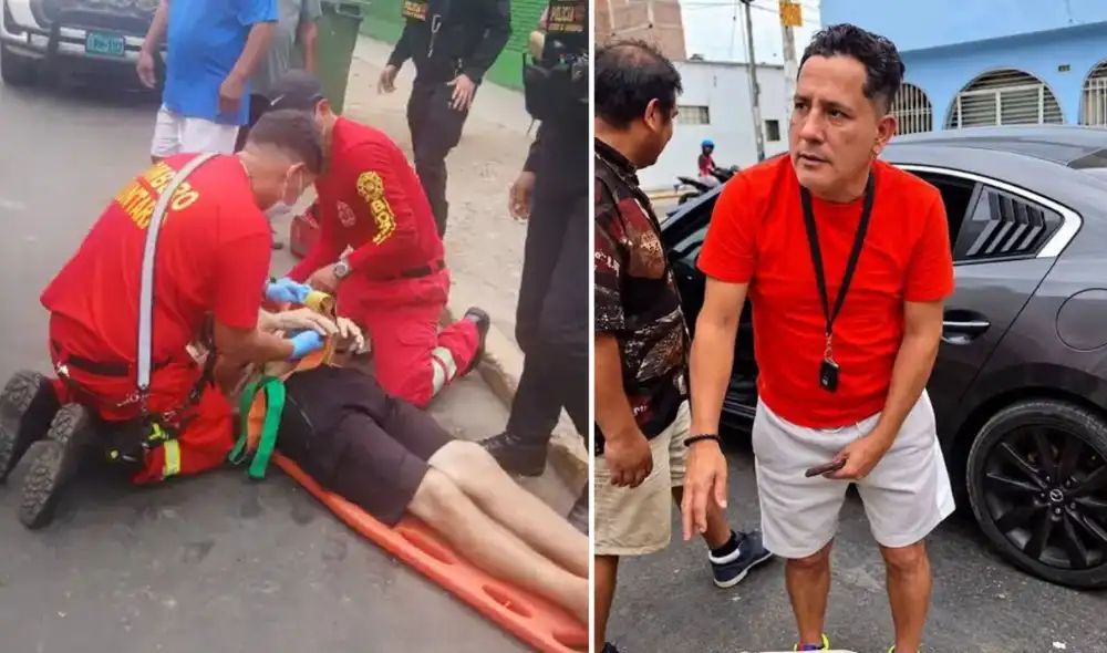 Iván Villacorta fue detenido por la policía tras atropellar a adulto mayor. Foto: Composición LR/x