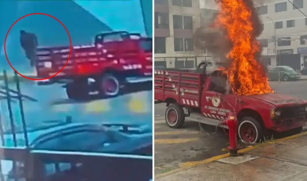 La Policía Nacional del Perú investiga para capturar al responsable del incendio.