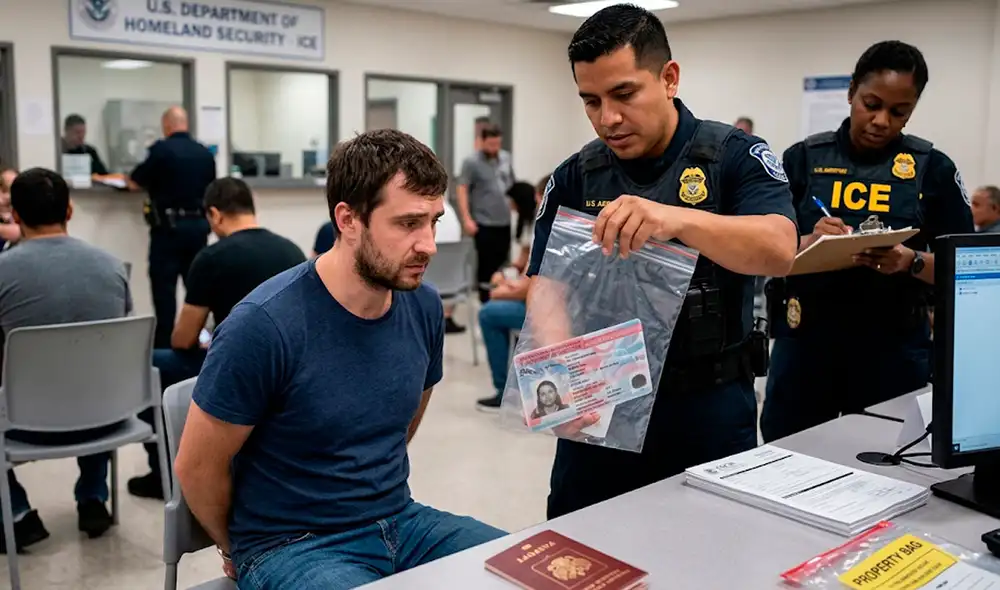 Agentes del ICE lo detuvieron en la calle y luego lo liberaron, pero sin sus documentos migratorios. Agentes del ICE lo detuvieron en la calle y luego lo liberaron, pero sin sus documentos migratorios.
