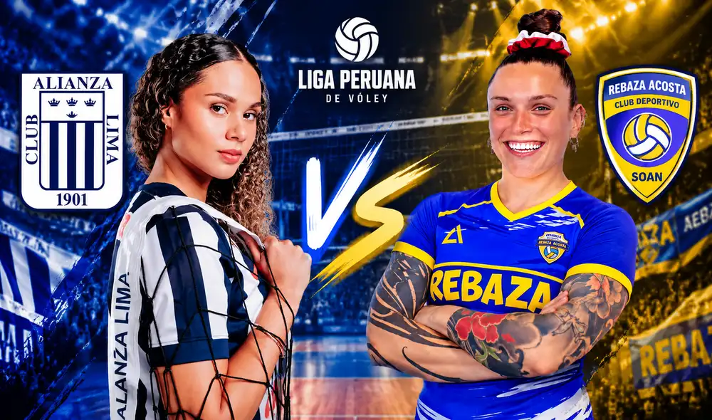 Alianza Lima y Rebaza Acosta se enfrentan en la Liga Peruana de Vóley. Foto: composición LR/ChatGPT Alianza Lima y Rebaza Acosta se enfrentan en la Liga Peruana de Vóley. Foto: composición LR/ChatGPT