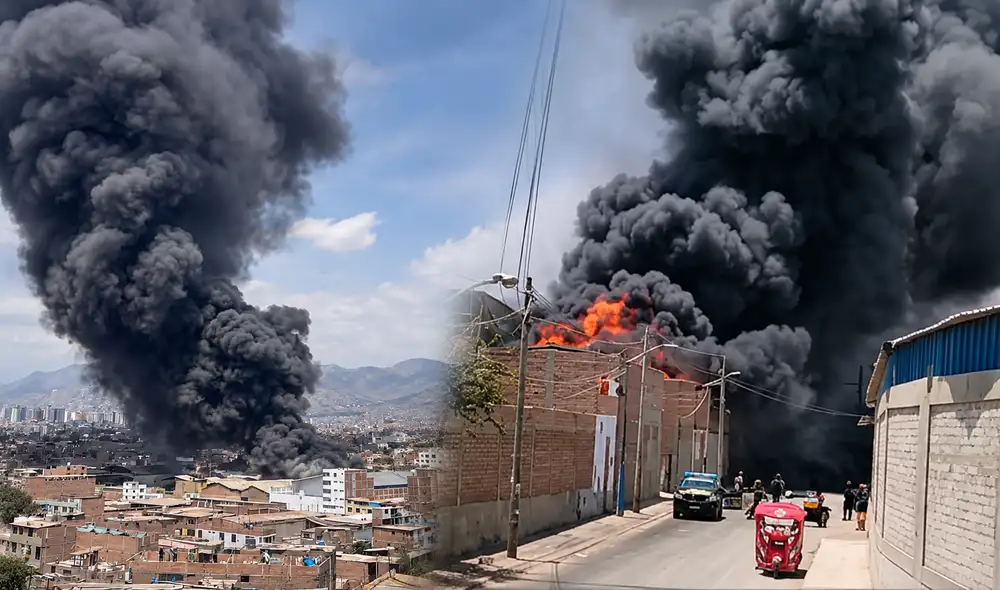 A las 12:18 p. m., el siniestro inició en la calle Los Cerezos, provocando la movilización de múltiples unidades del Cuerpo General de Bomberos para controlar la situación.