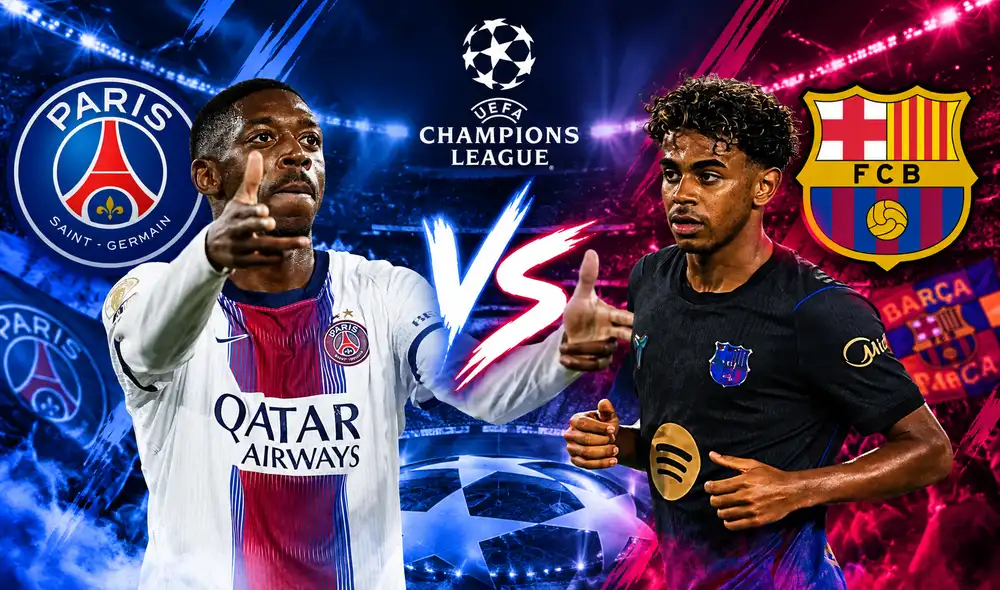 PSG y Barcelona se enfrentan por la Champions League. Foto: composición LR/ChatGPT