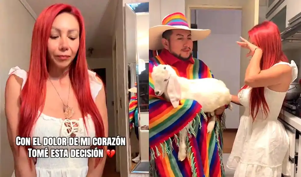 Deysi Araujo revela que le afectaron las críticas recibidas por la crianza que le daba al pequeño animal. Foto: Composición LR/Captura/TikTok