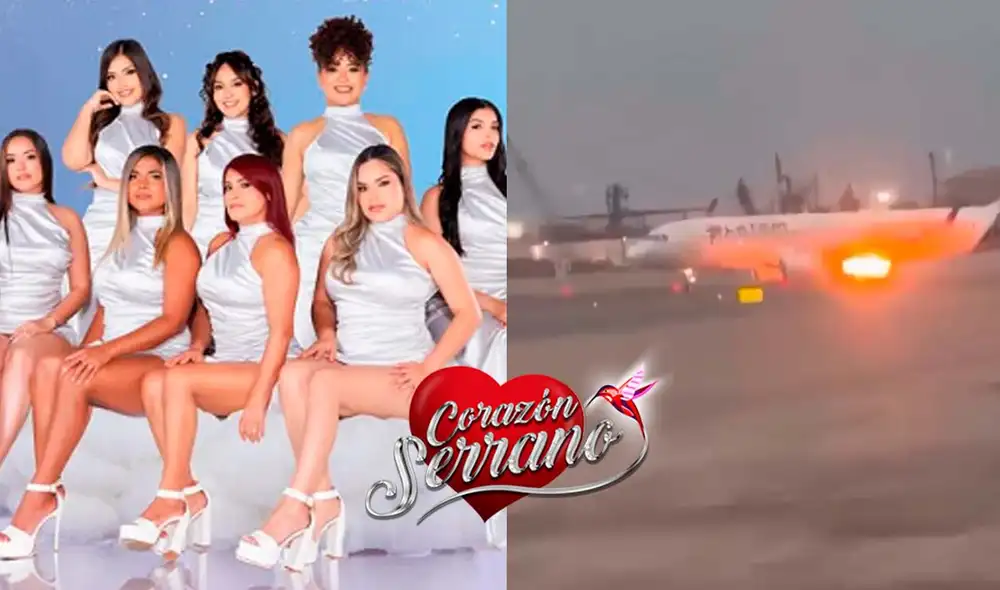 Las integrantes de Corazón Serrano fueron reubicadas en un nuevo avión tras el incidente. Foto: Composición LR/Captura/Instagram Las integrantes de Corazón Serrano fueron reubicadas en un nuevo avión tras el incidente. Foto: Composición LR/Captura/Instagram