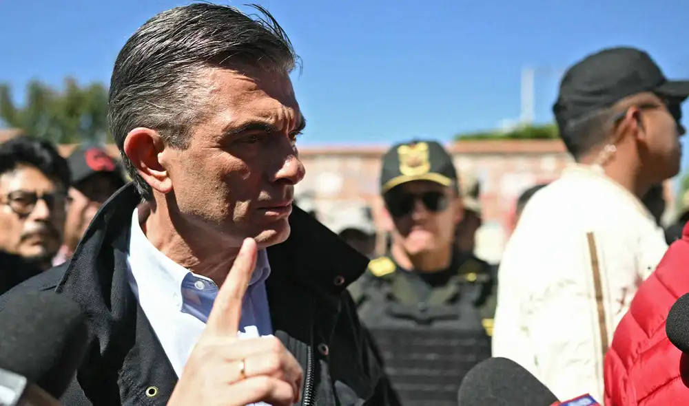 Paz Pereira subrayó la amenaza que enfrenta la justicia en Bolivia, instando a los jueces a mantenerse firmes ante el crimen. Foto: AFP.