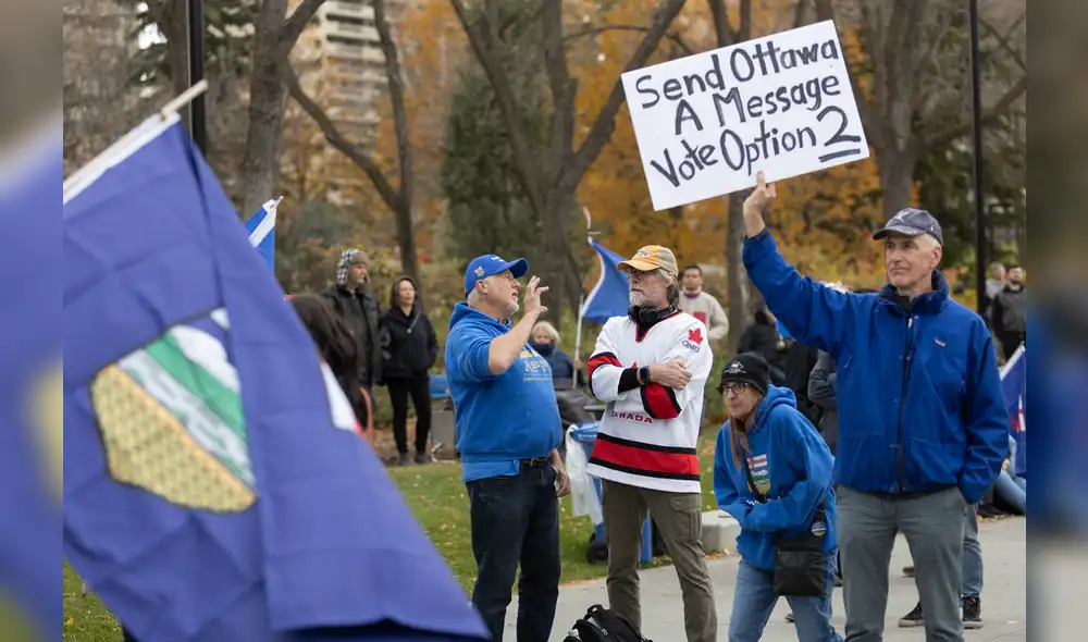 La próxima semana, los votantes de Alberta decidirán si quieren que la rica provincia petrolera inicie el proceso de separación de Canadá