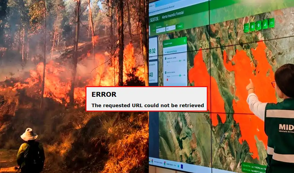 La plataforma de monitoreo de incendios forestales lleva alrededor de una semana sin acceso público.