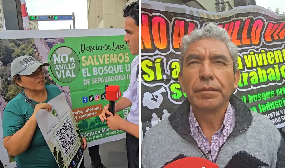 Protesta ciudadana frente al Congreso por proyectos viales cuestionados del MTC