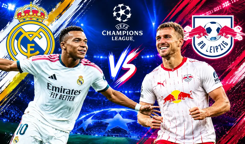 Real Madrid y RB Leipzig se enfrentan en la Champions League. Foto: composición LR/ChatGPT Real Madrid y RB Leipzig se enfrentan en la Champions League. Foto: composición LR/ChatGPT