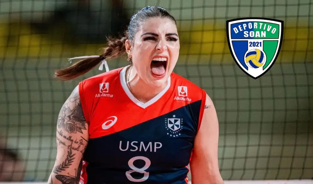 Fernanda Tomé jugará con Deportivo Soan en la Liga Peruana de Vóley. Foto: Liga Peruana de Vóley/composición LR