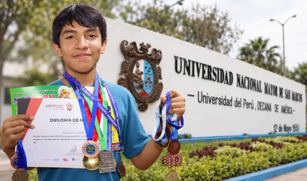 Joven genio ingresó a San Marcos en el primer puesto Joven genio ingresó a San Marcos en el primer puesto