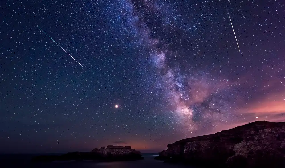 La lluvia de meteoros Oriónidas se encuentra en su punto máximo. Foto: Shutterstock