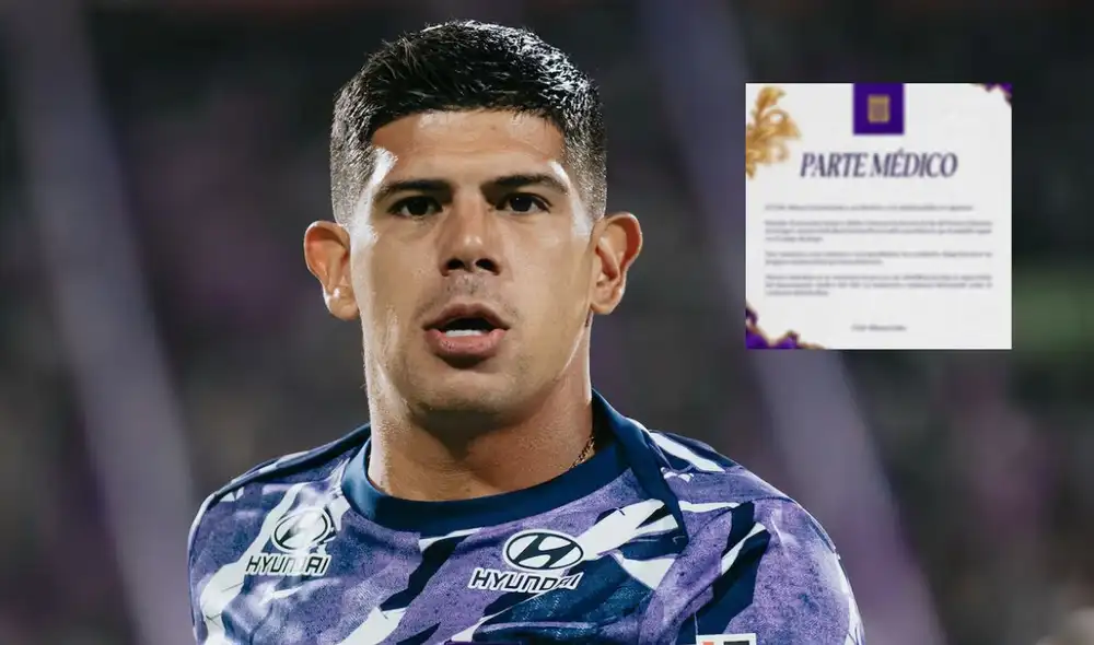 Alianza Lima compartió el diagnóstico de la lesión de Esteban Pavez. Foto: Alianza Lima/composición LR