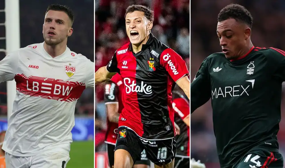 Stuttgart, Melgar y Nottingham Forest juegan hoy en sus respectivos campeonatos. Foto: Bundesliga/Liga 1/Premier League/composición LR Stuttgart, Melgar y Nottingham Forest juegan hoy en sus respectivos campeonatos. Foto: Bundesliga/Liga 1/Premier League/composición LR