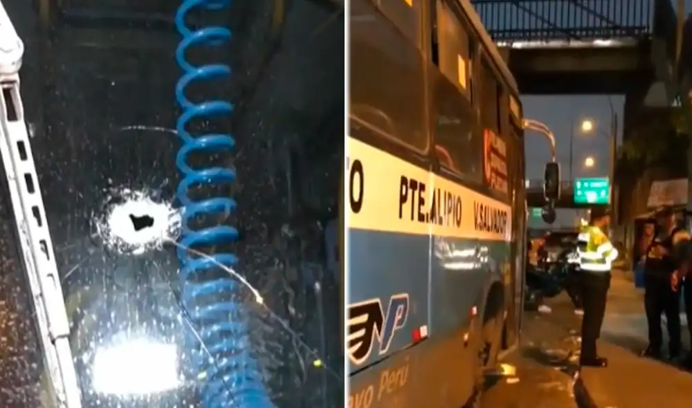 El conductor continuó su recorrido tras el ataque en busca de ayuda policial. El conductor continuó su recorrido tras el ataque en busca de ayuda policial.