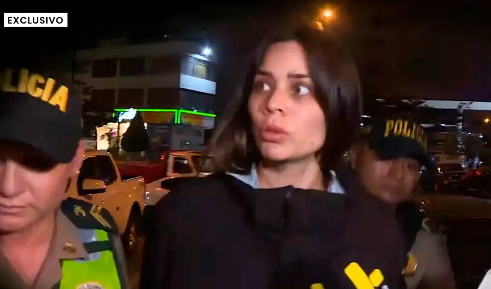 Andrea San Martín fue detenida en Miraflores. Foto: Captura Youtube Andrea San Martín fue detenida en Miraflores. Foto: Captura Youtube