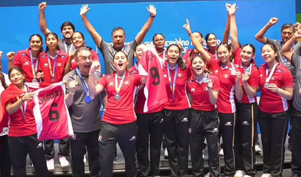 Perú logró el pase al Mundial de Vóley tras quedar segundo en el Sudamericano Sub 19. Foto: FPV Perú logró el pase al Mundial de Vóley tras quedar segundo en el Sudamericano Sub 19. Foto: FPV