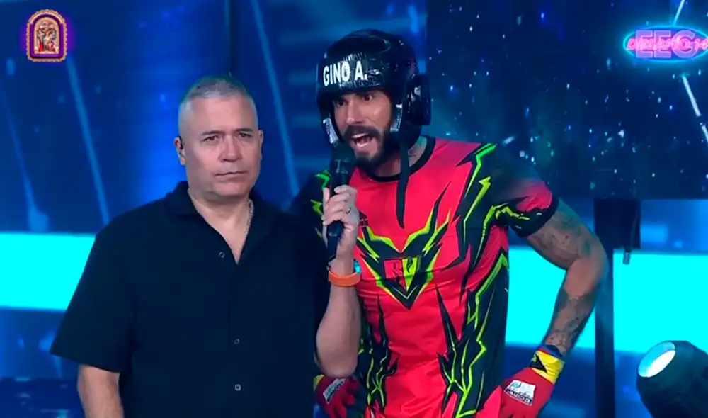 Gino Assereto regresó a 'Esto es guerra' en lugar de Jota Benz, expresando su emoción, pero también su frustración hacia las decisiones del programa que afectan a los 'combatientes'. Foto: América TV Gino Assereto regresó a 'Esto es guerra' en lugar de Jota Benz, expresando su emoción, pero también su frustración hacia las decisiones del programa que afectan a los 'combatientes'. Foto: América TV