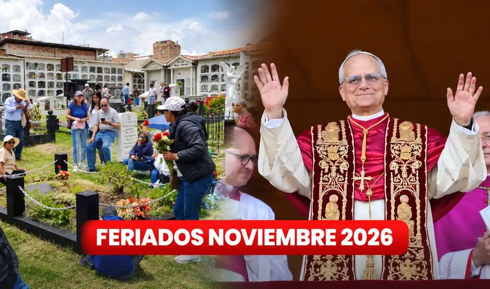 En noviembre de 2026, Perú tendrá un feriado nacional y días no laborables por la visita del papa León XIV. Las medidas aplican del 11 al 16 en diversas regiones del país. En noviembre de 2026, Perú tendrá un feriado nacional y días no laborables por la visita del papa León XIV. Las medidas aplican del 11 al 16 en diversas regiones del país.