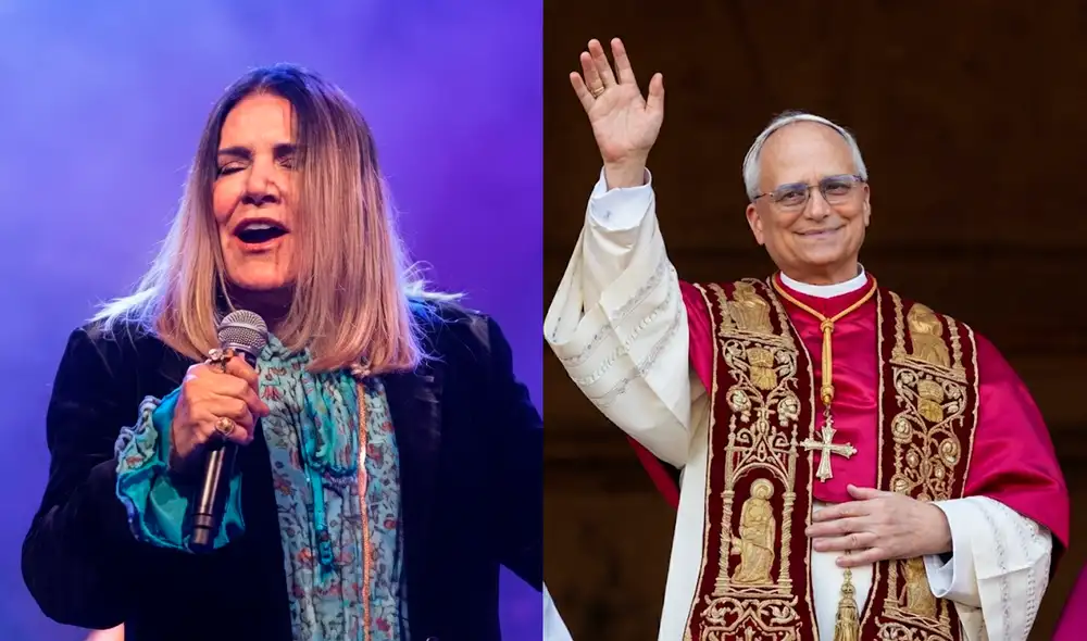 Tania Libertad recibirá al papa León XIV con el 'Ave María' de Schubert. Composición LR. Instagram