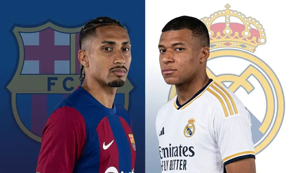 El Clásico Barcelona vs Real Madrid EN VIVO por LALIGA de España. Foto: Composición LR/Gemini