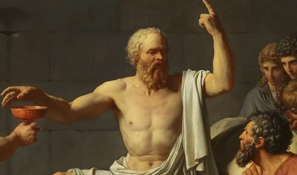 La famosa frase de Sócrates sobre la vida. Foto: Wikimedia La famosa frase de Sócrates sobre la vida. Foto: Wikimedia