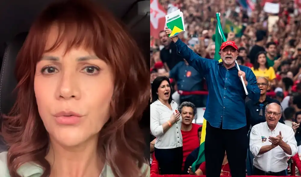 Mónica Sánchez compartió una serie de mensajes en sus redes tras triunfo de Lula en Brasil. Foto: Composición LR/Captura/Instagram Mónica Sánchez compartió una serie de mensajes en sus redes tras triunfo de Lula en Brasil. Foto: Composición LR/Captura/Instagram
