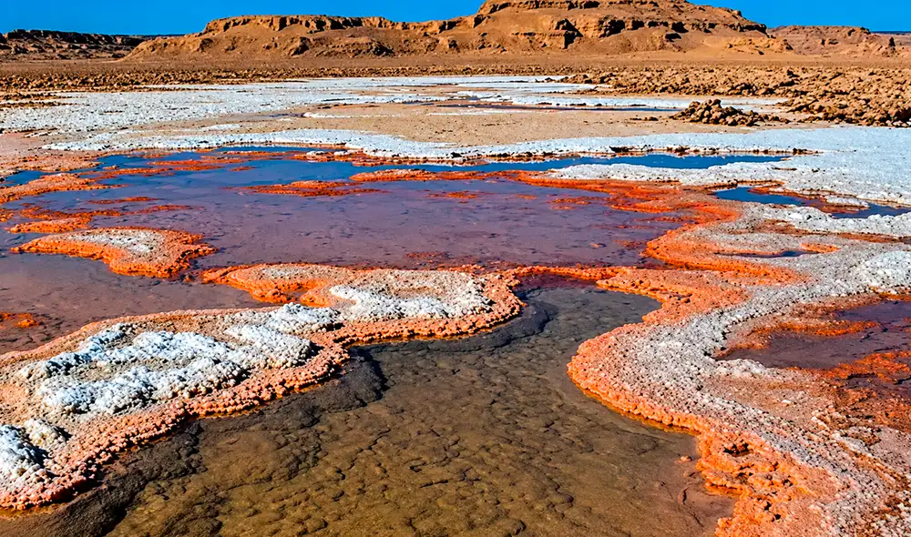 El desierto de Lut, en el sureste de Irán, es uno de los lugares más cálidos del planeta y fue declarado Patrimonio de la Humanidad por la Unesco en 2016.