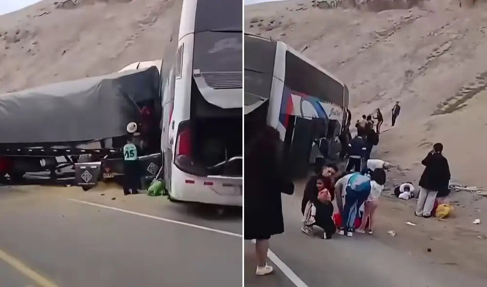 Accidente en la Panamericana Sur Accidente en la Panamericana Sur